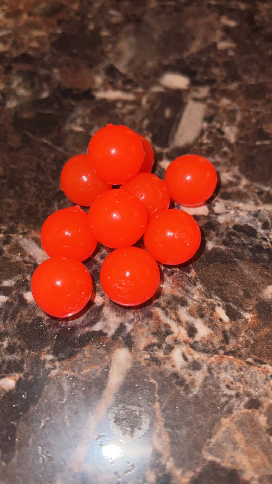 14mm orange bead
