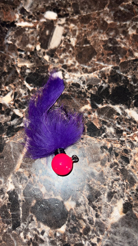 1/2oz jig pink head purple body