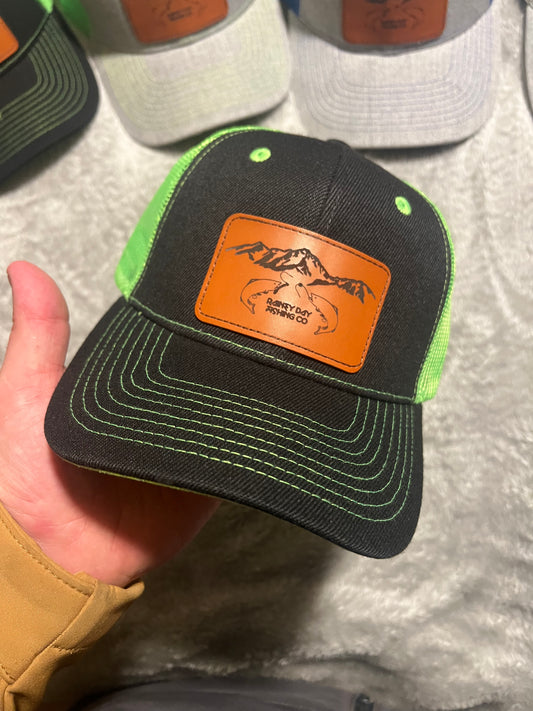 Green black hat
