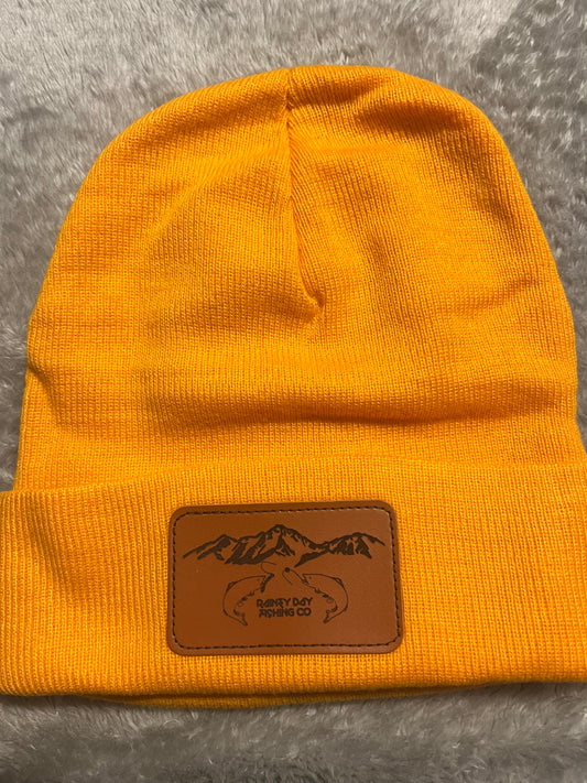 Orangish yellow beanie