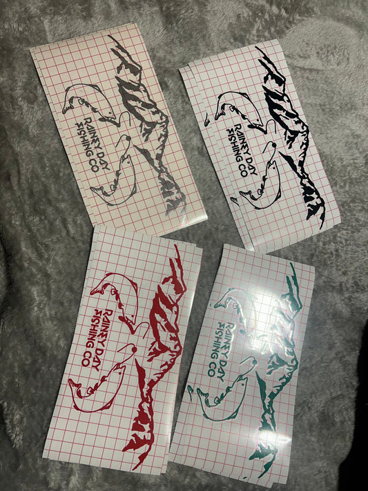Red truck stickers